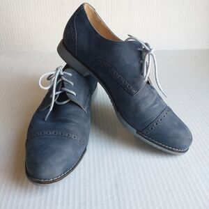 Cole Haan Blue Suede Oxford Cap Toe Dress Shoes Men’s Size 8 B